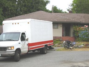 The movers arrive.